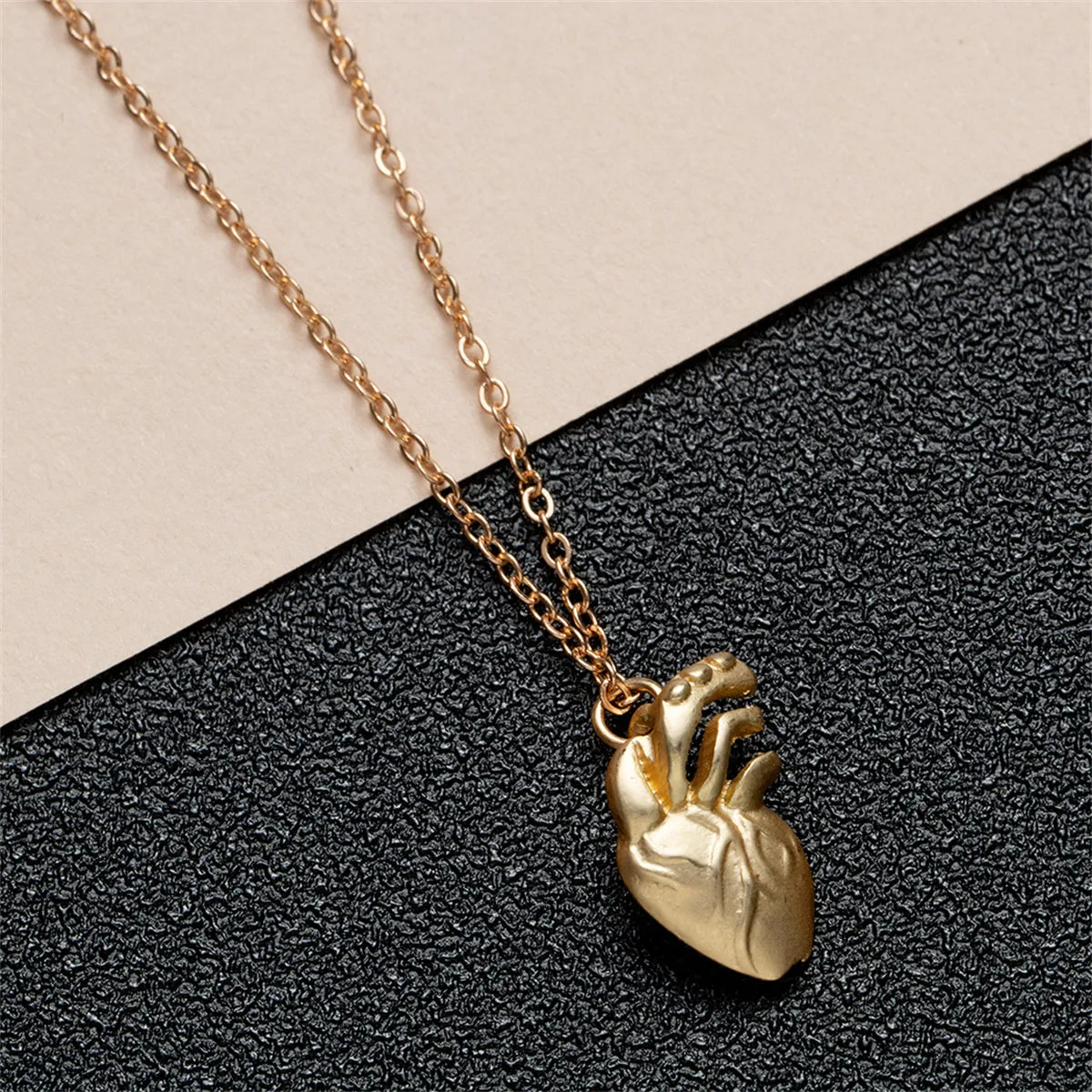 18K Gold-Plated Heart Pendant Necklace