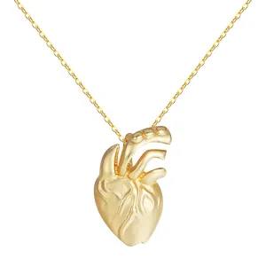18K Gold-Plated Heart Pendant Necklace