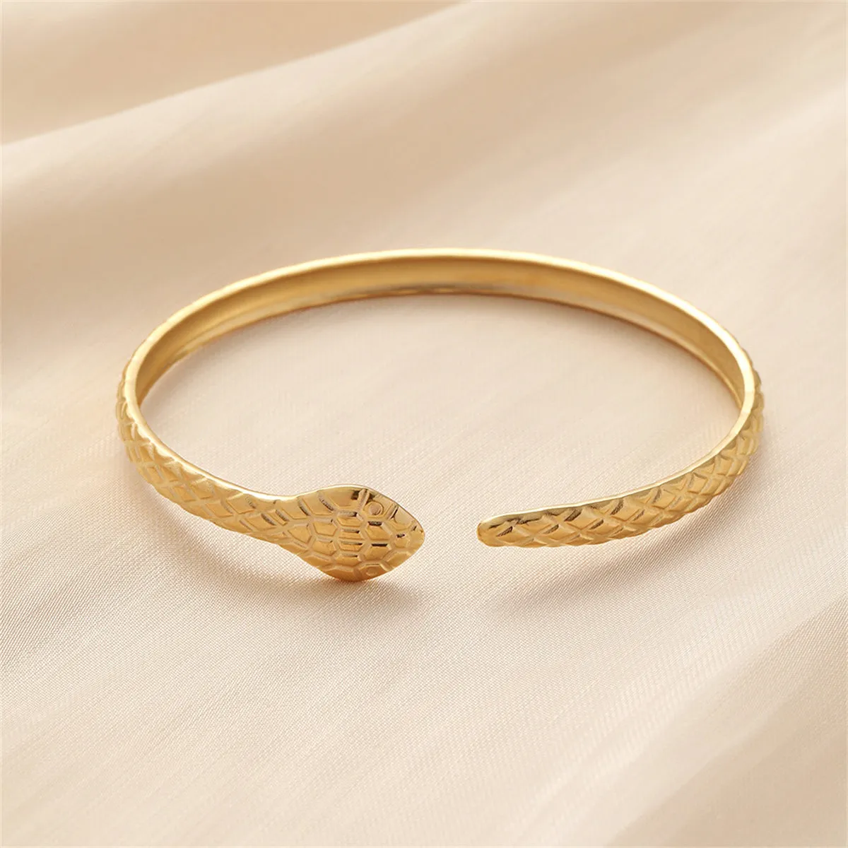 18K Gold-Plated Snake Cuff