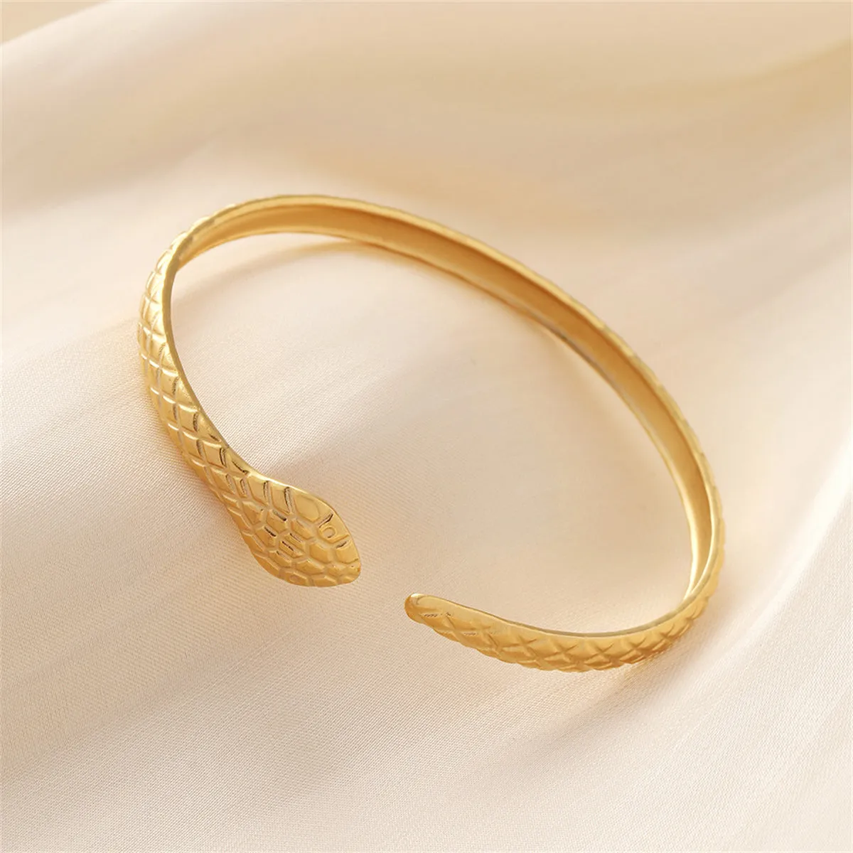 18K Gold-Plated Snake Cuff