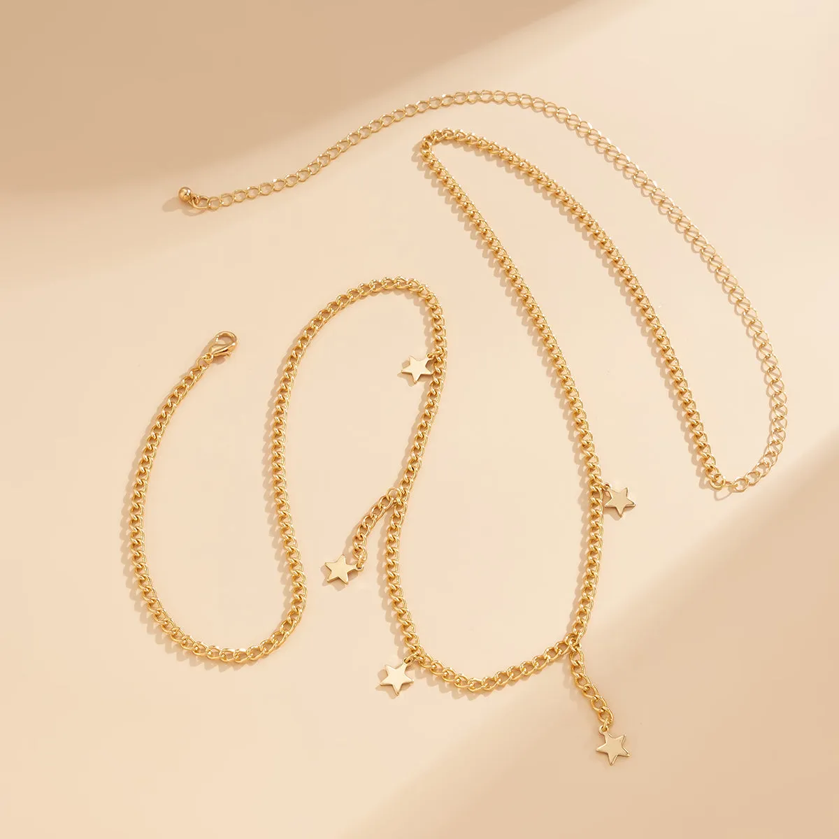 18K Gold-Plated Star Tassel Waist Chain