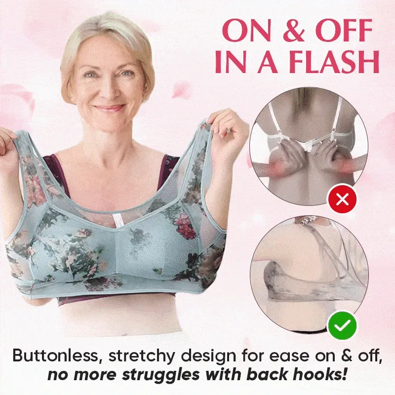 🔥2025 Hot Sale📣Lace Buttonless Comfortable Bra