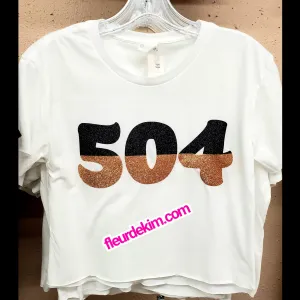 504  crop top white
