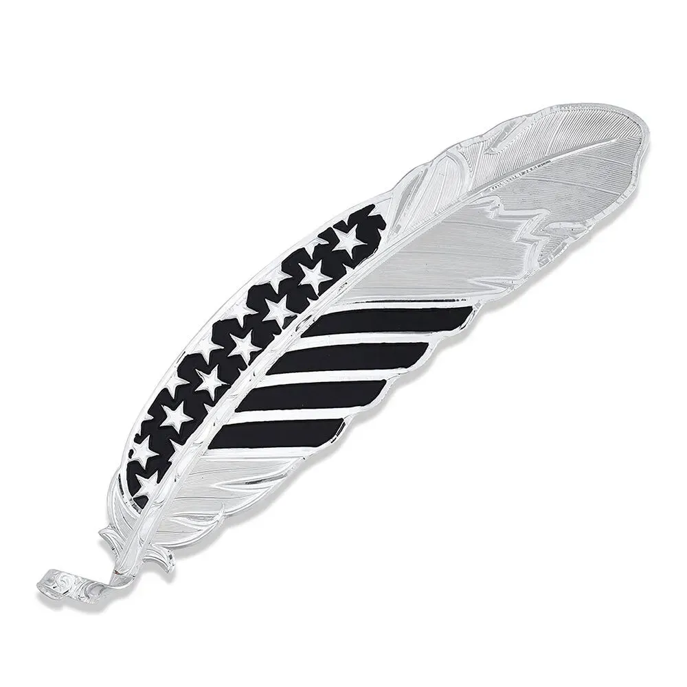 A Black Tie Affair Flag Hat Feather