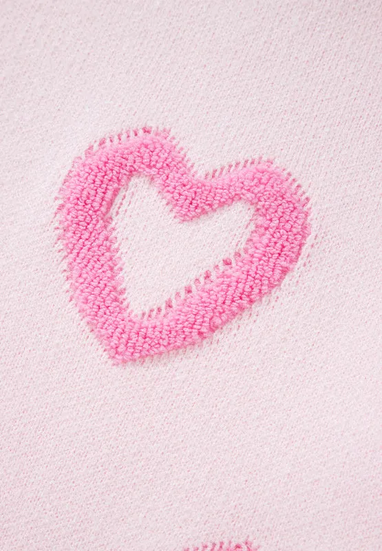 Adore Me High-Low Heart Long Sleeve Sweater