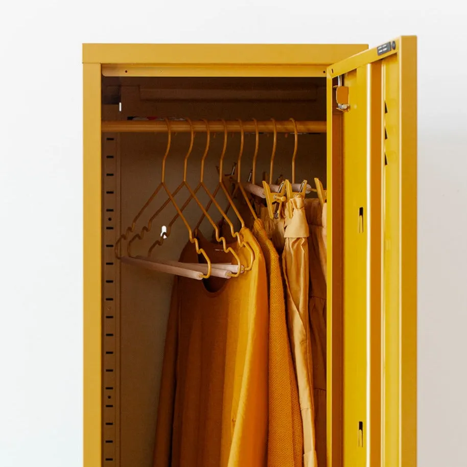 Adult Coated Wire Top Hangers Set of 10 (Mustard)
