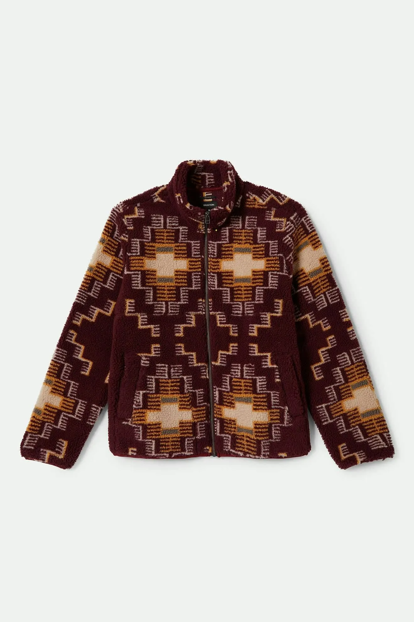 Arctic L/S Fleece Mock Neck Jacket - Light Cabernet