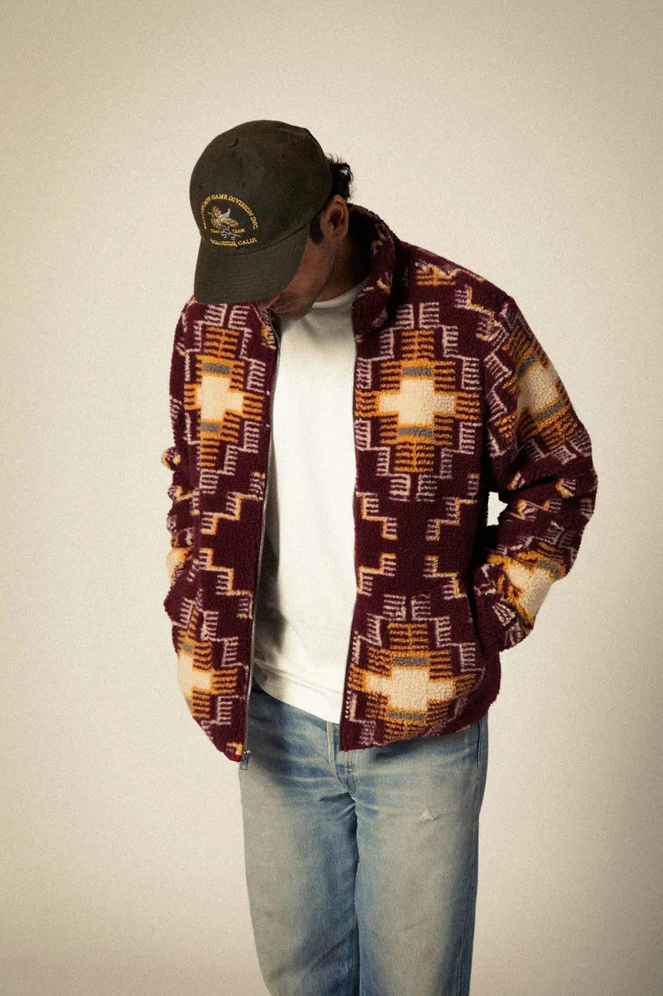 Arctic L/S Fleece Mock Neck Jacket - Light Cabernet