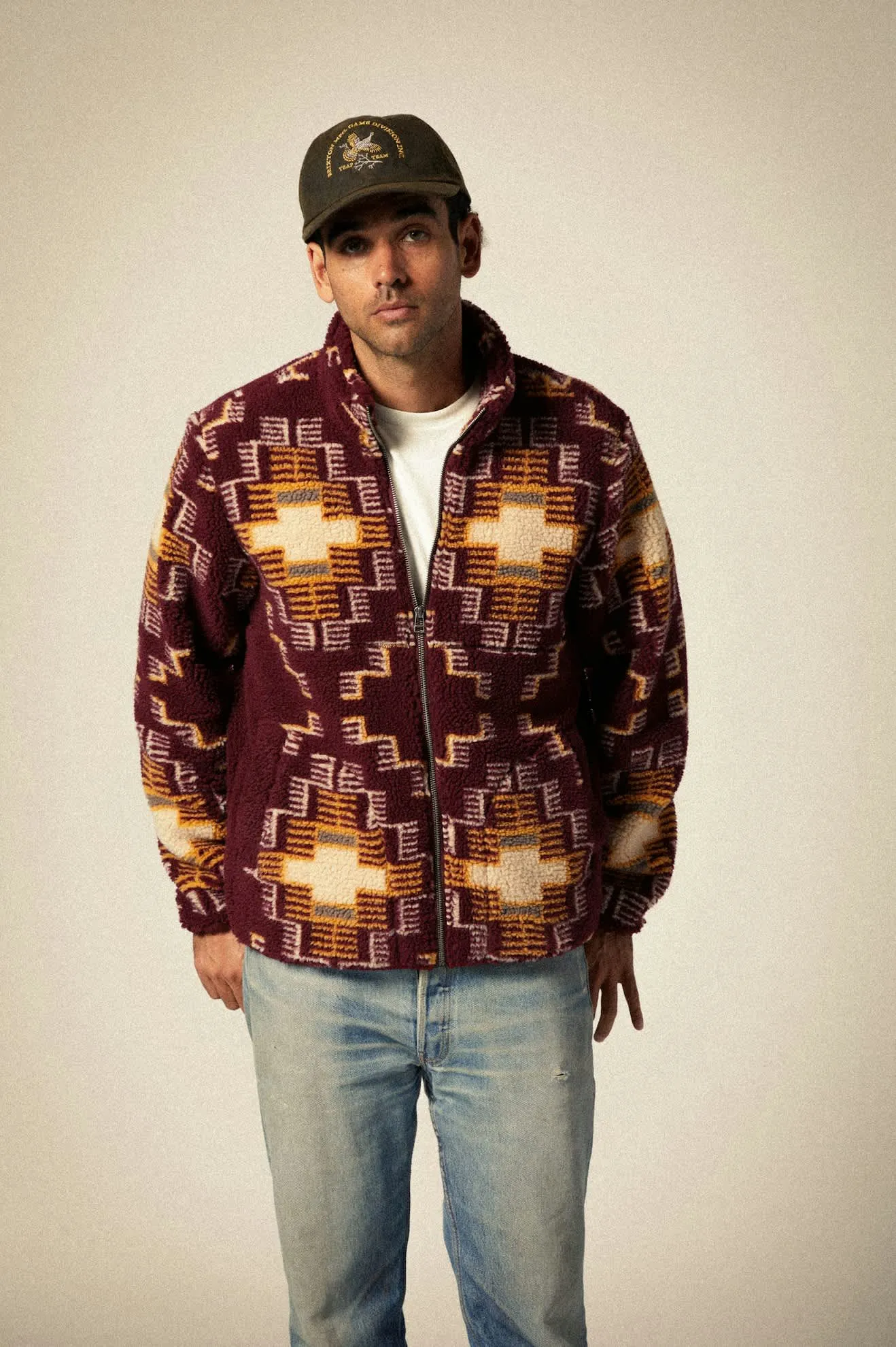 Arctic L/S Fleece Mock Neck Jacket - Light Cabernet