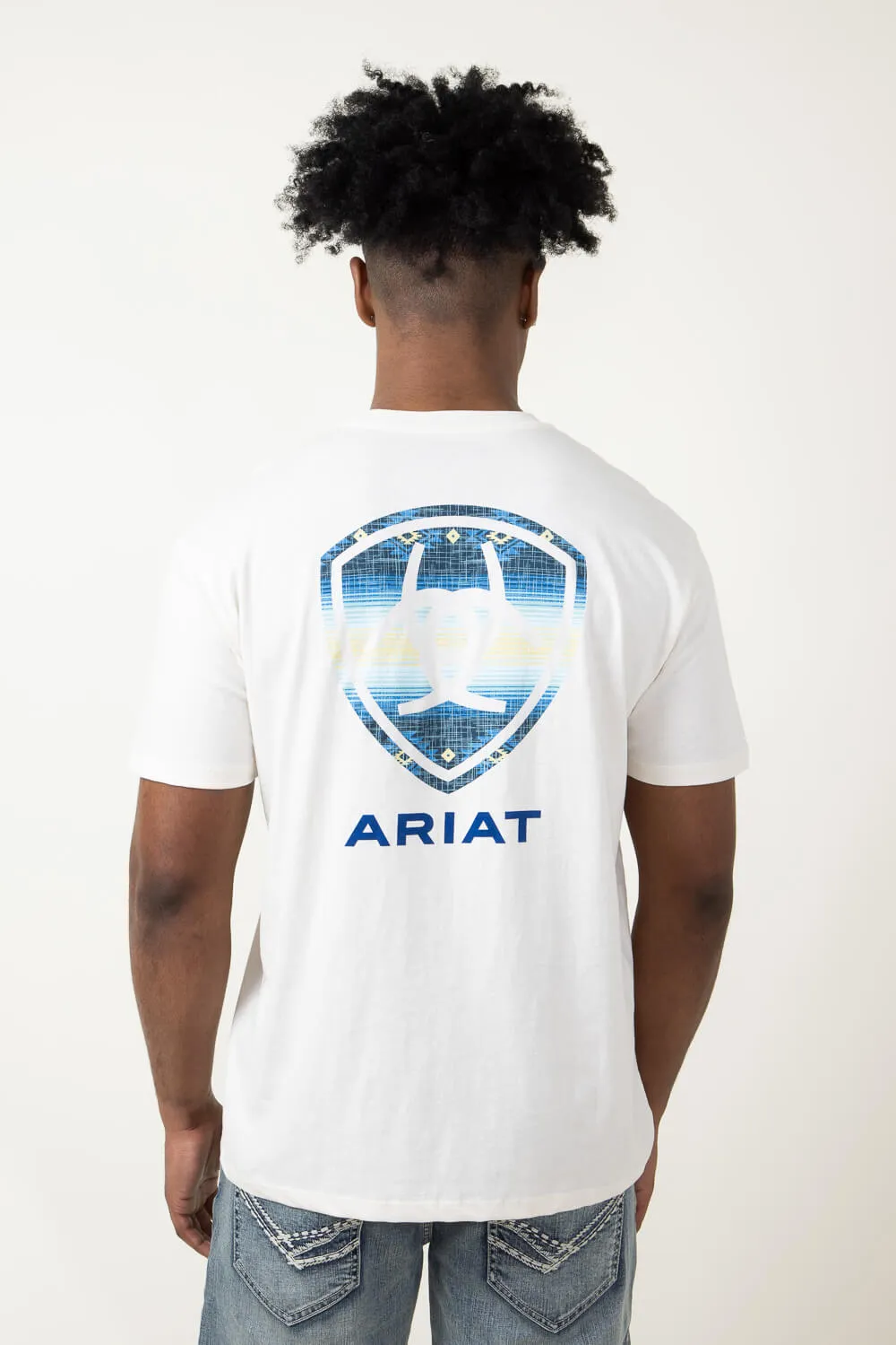 Ariat Logo T-Shirt for Men in Off White | 10051454-OFFWHITE