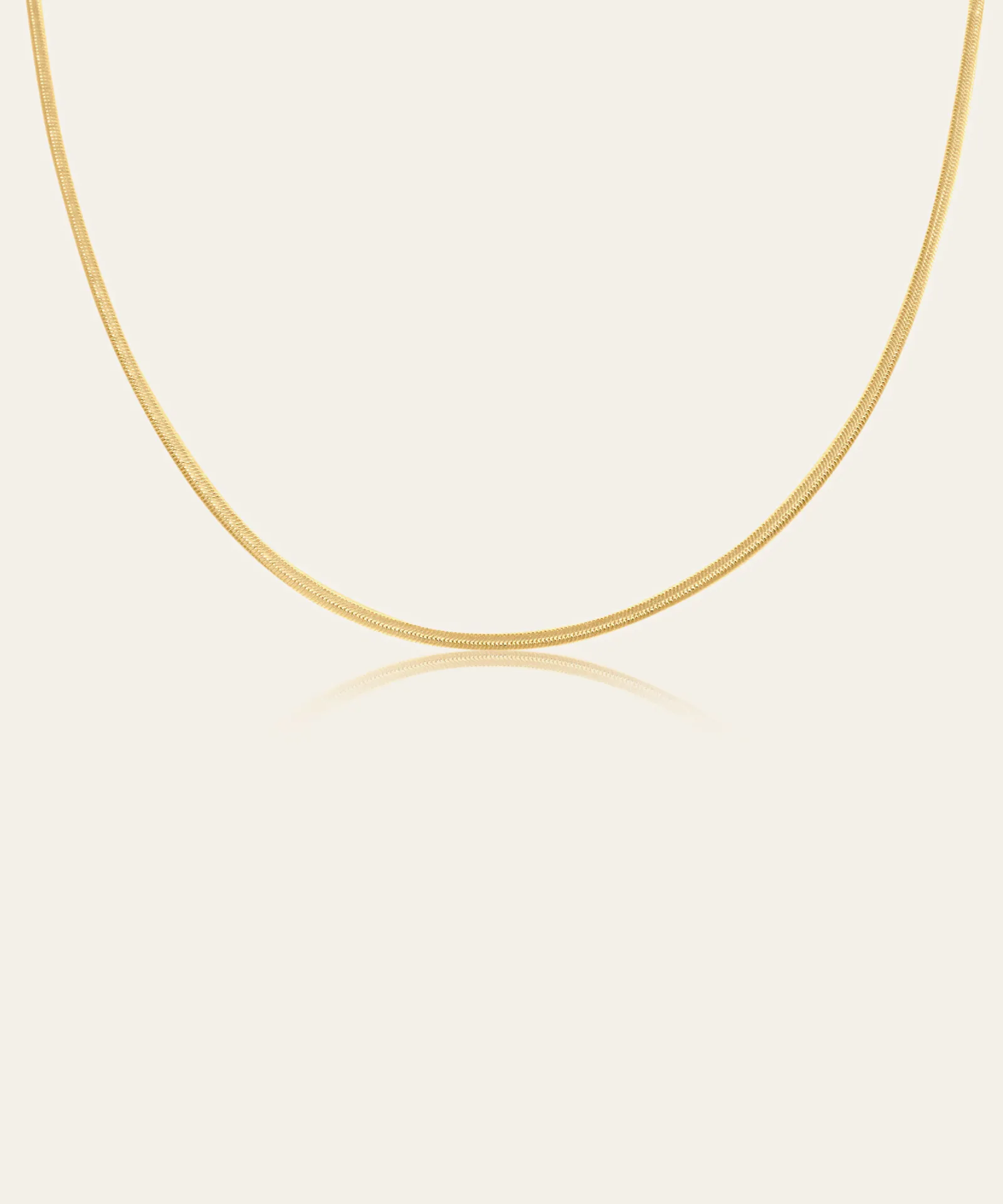 Azalea Gold Herringbone Choker
