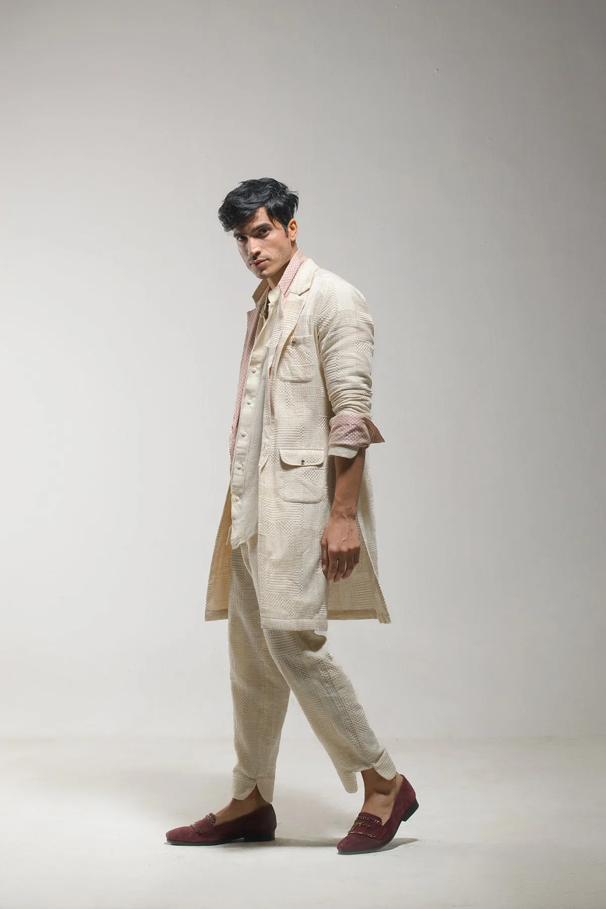 Beige Overcoat