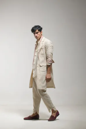 Beige Overcoat