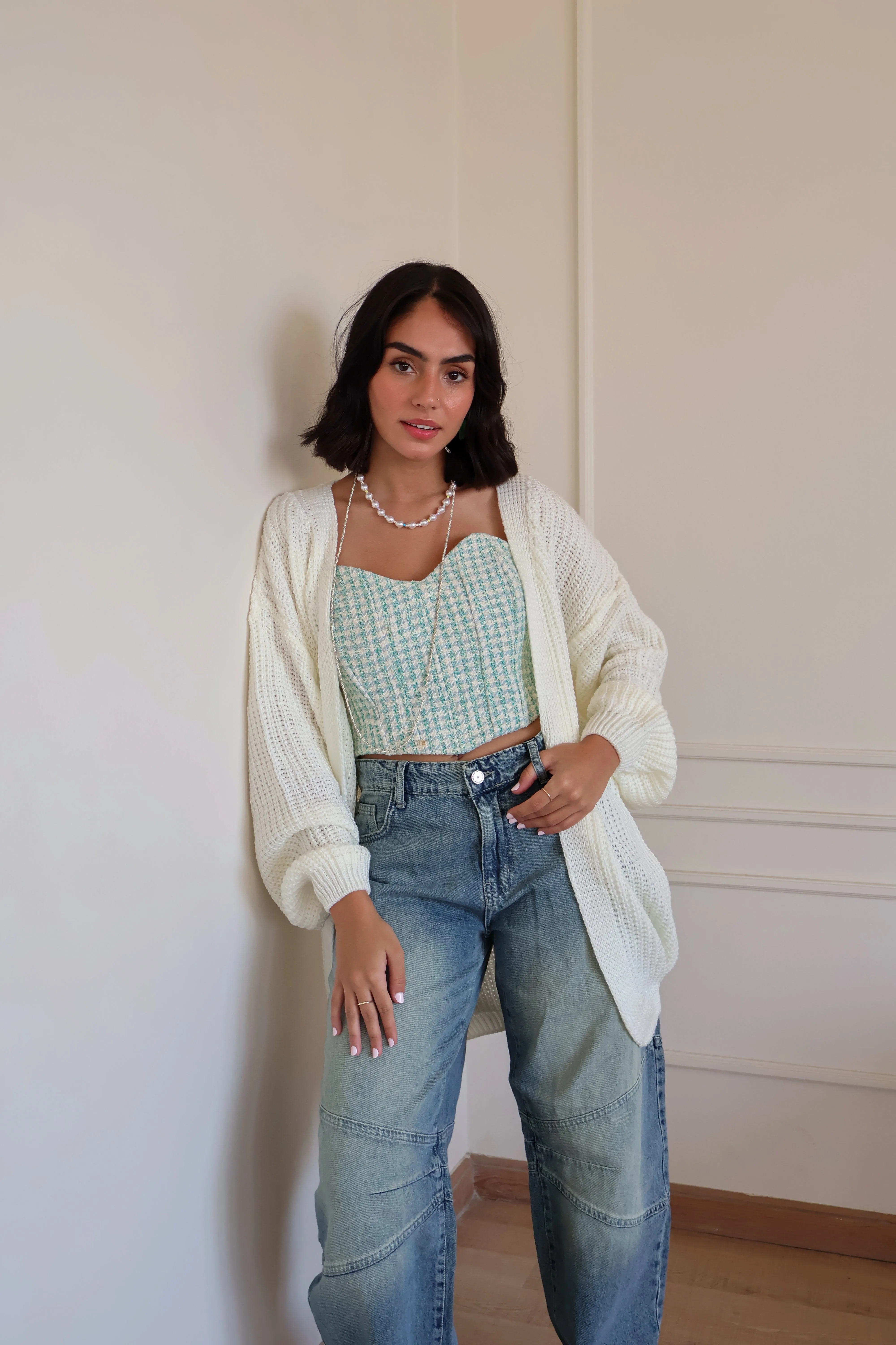 Beige OverSized Cardigan