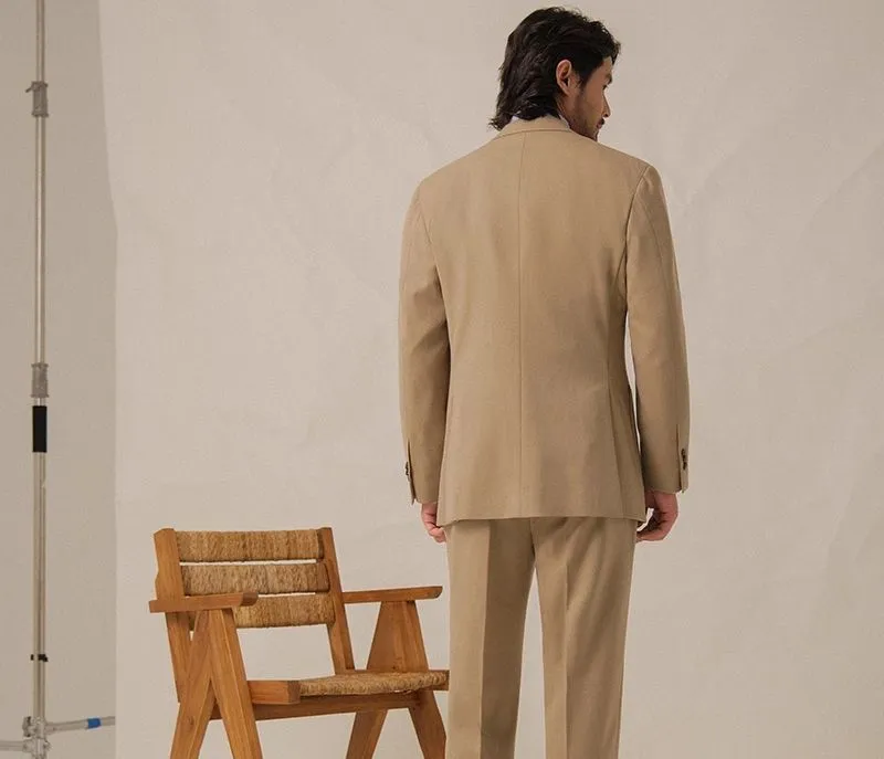 Beige Tailored Suit