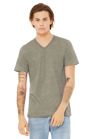 BELLA CANVAS Unisex Textured Jersey V-Neck Tee BC3655 Stone Marble
