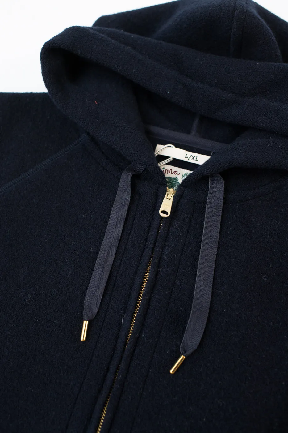 Bighorn Power Wool Zip Hoodie - Navy