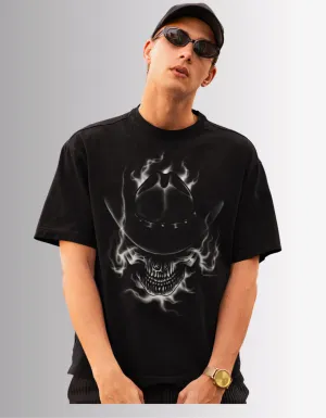 Black Skull Cowboy oversized T-shirt