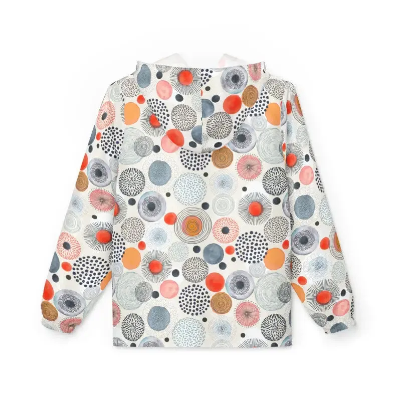 Bold Vibrant Abstract Pattern Windbreaker