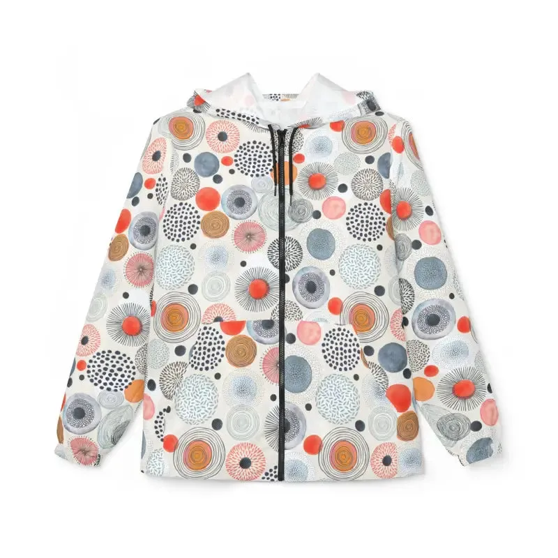 Bold Vibrant Abstract Pattern Windbreaker