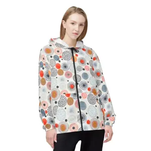 Bold Vibrant Abstract Pattern Windbreaker