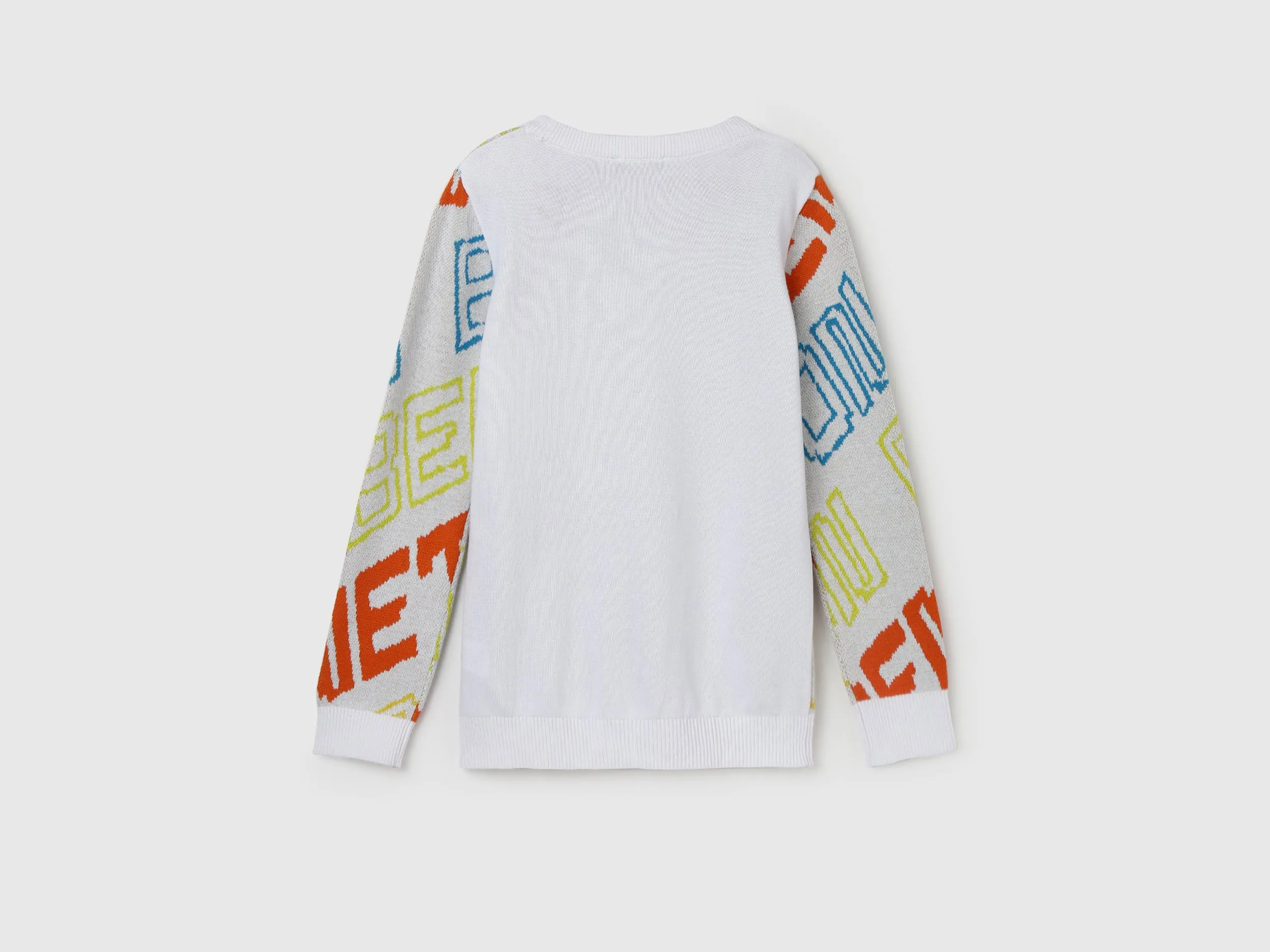 Boy's Regular Fit Crew Neck Patterned Sweaters