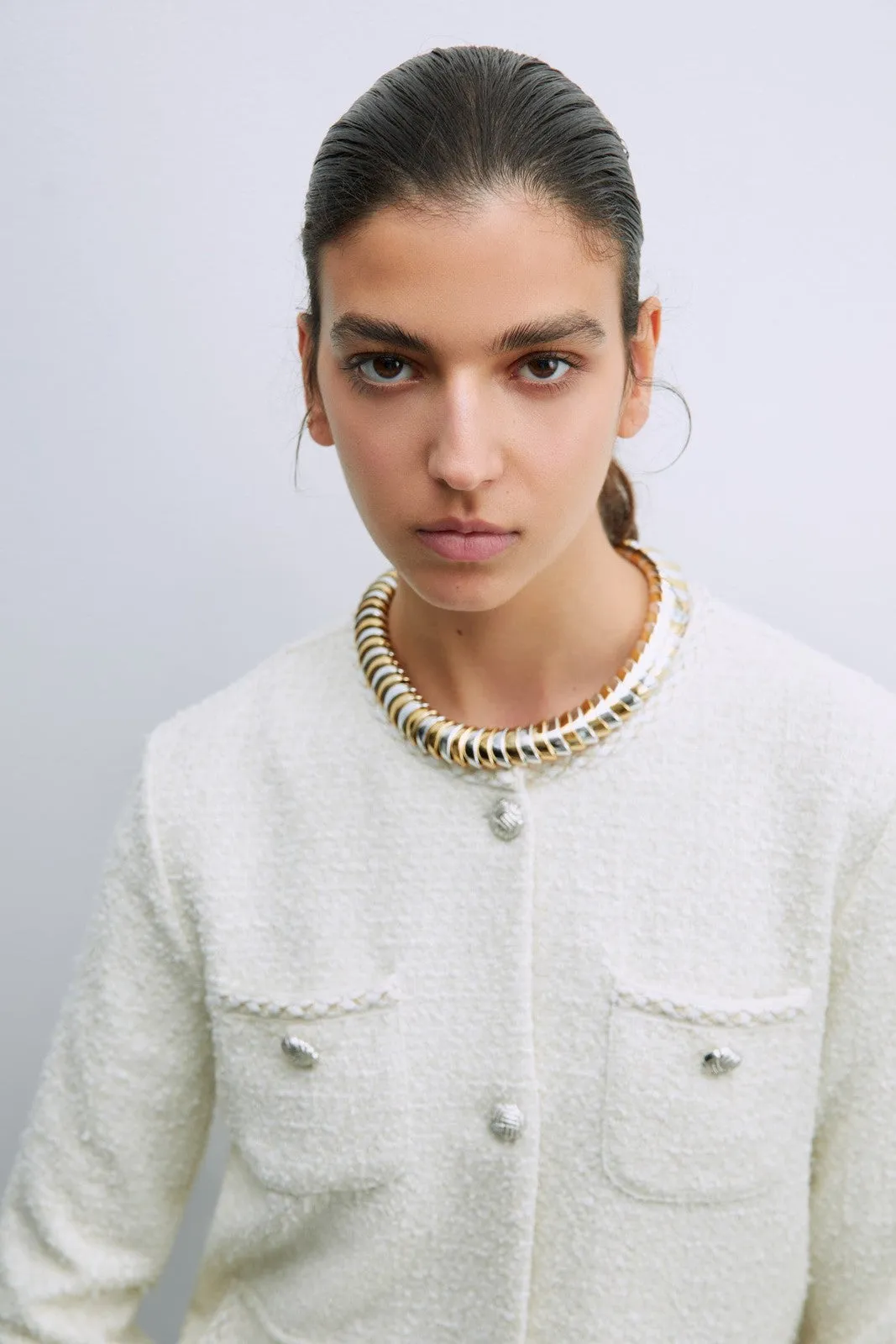 Buttons jacket - Ecru