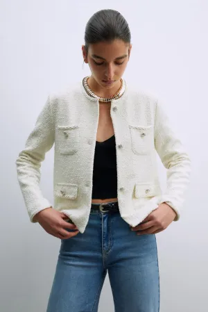 Buttons jacket - Ecru