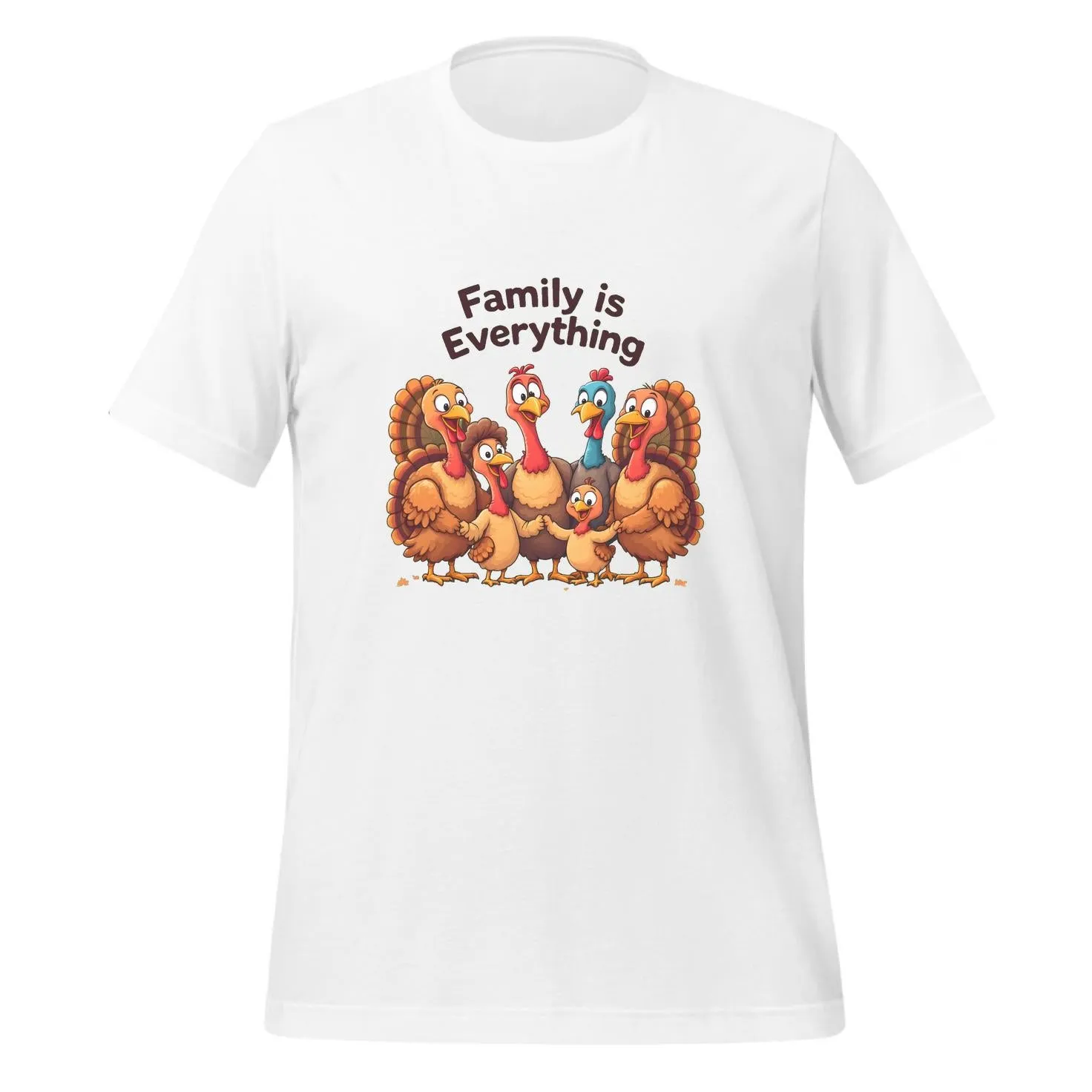 Cartoon Turkeys Family Gathering | Classic T-Shirt (Unisex)