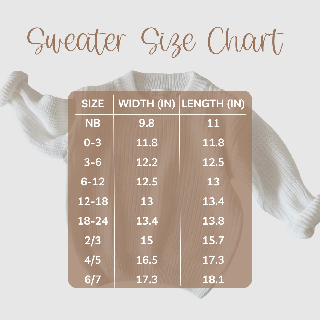 CHUNKY KNIT SWEATER - CUPCAKE