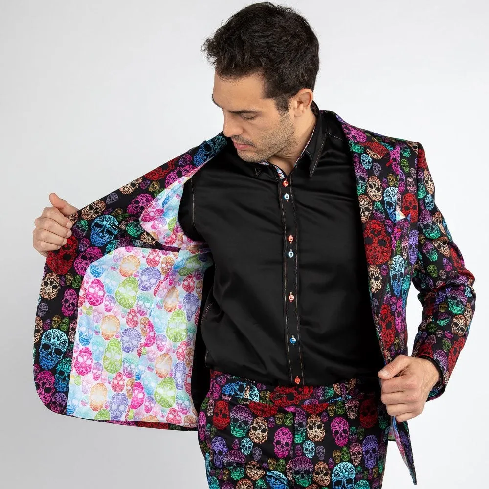 Claudio Lugli Skull Print Blazer