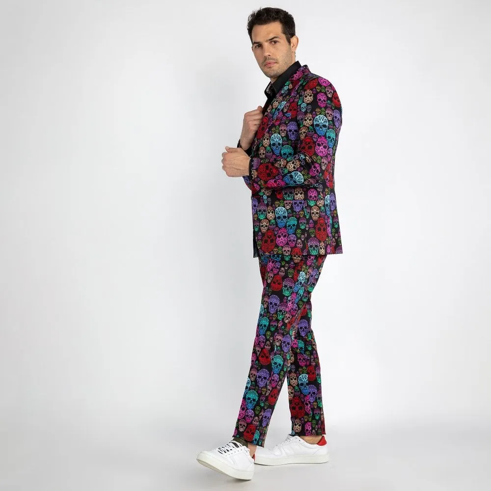 Claudio Lugli Skull Print Blazer