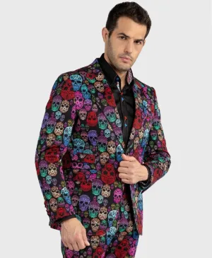 Claudio Lugli Skull Print Blazer