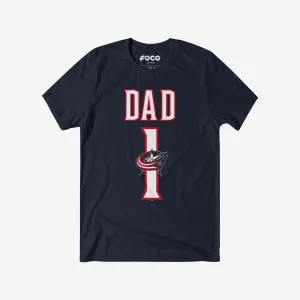 Columbus Blue Jackets Number 1 Dad T-Shirt
