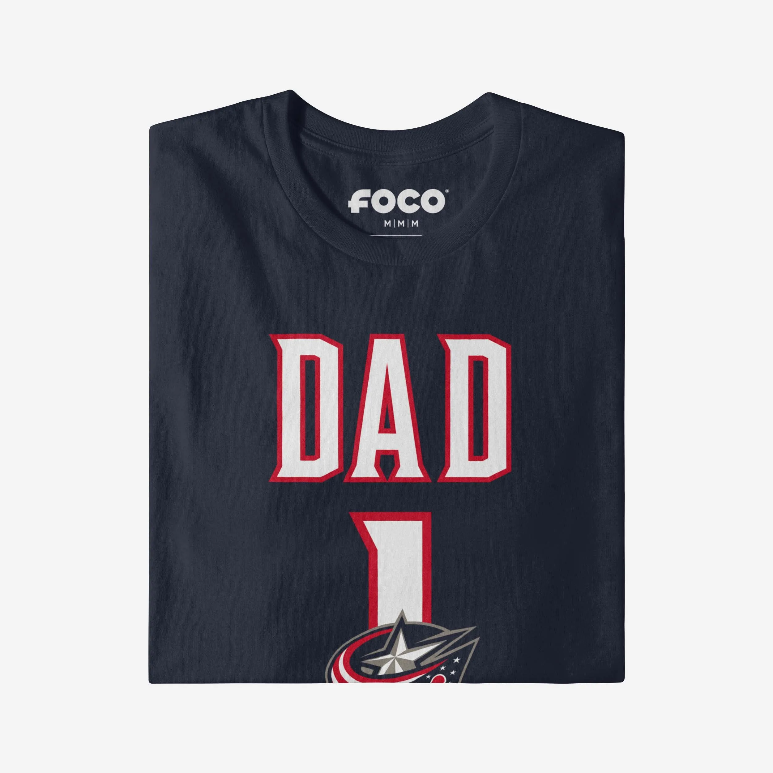 Columbus Blue Jackets Number 1 Dad T-Shirt