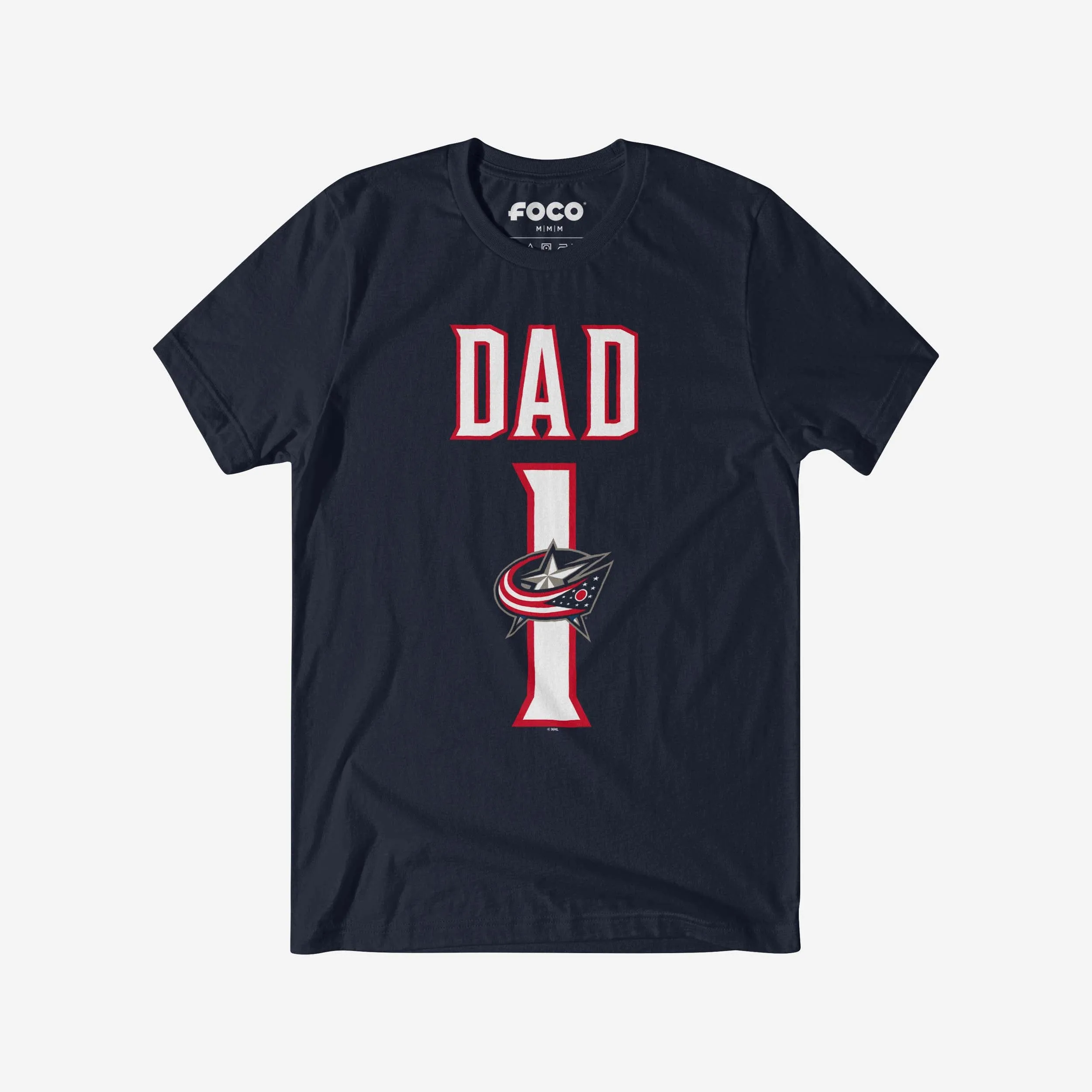 Columbus Blue Jackets Number 1 Dad T-Shirt