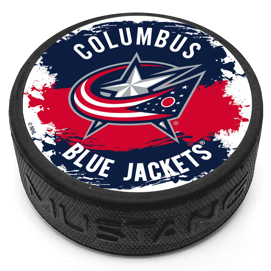 Columbus Blue Jackets Puck - Splash