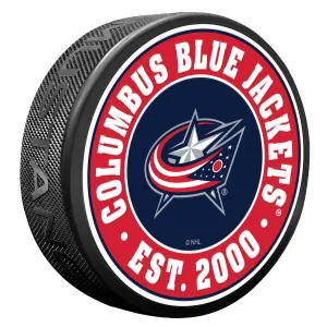 Columbus Blue Jackets Puck - Textured Established