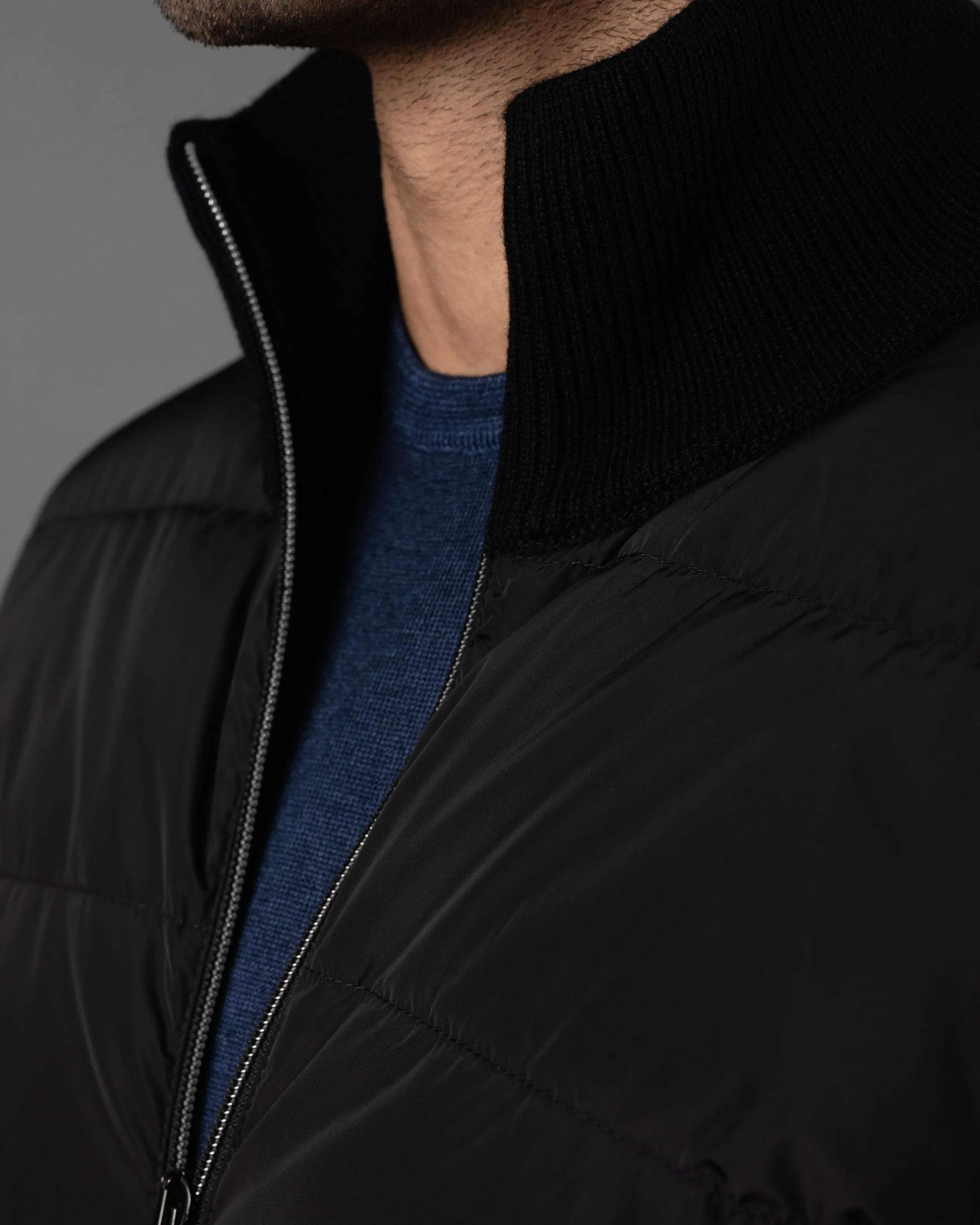Corncob-Stitched Detailed Jacket