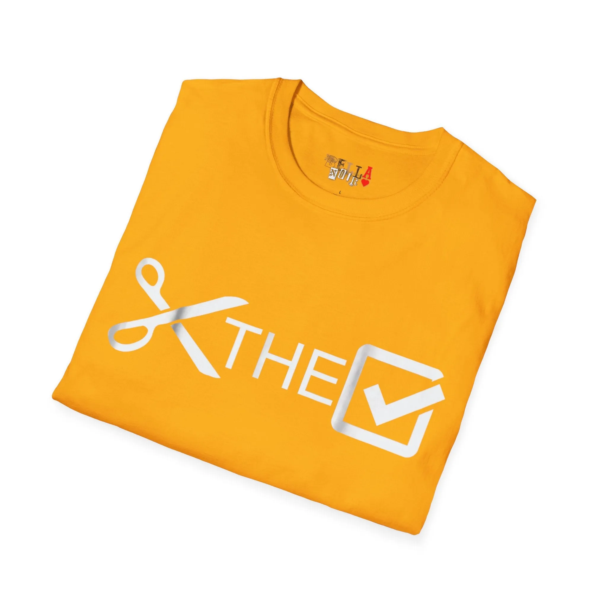 Cut The Check Unisex Softstyle T-Shirt
