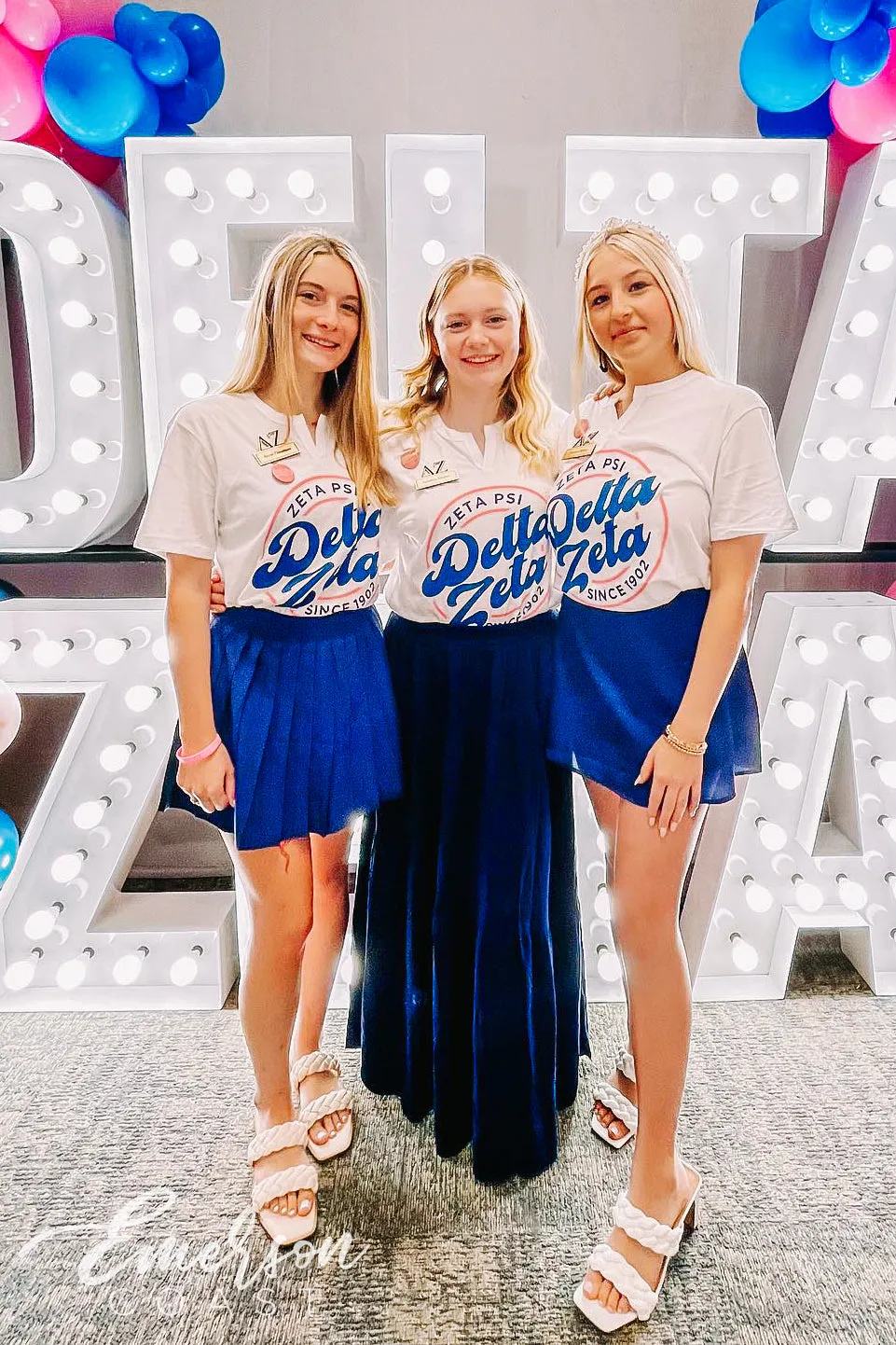 Delta Zeta Bold Recruitment Notch Tee