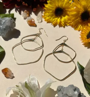 Double Organic Circle Hoops