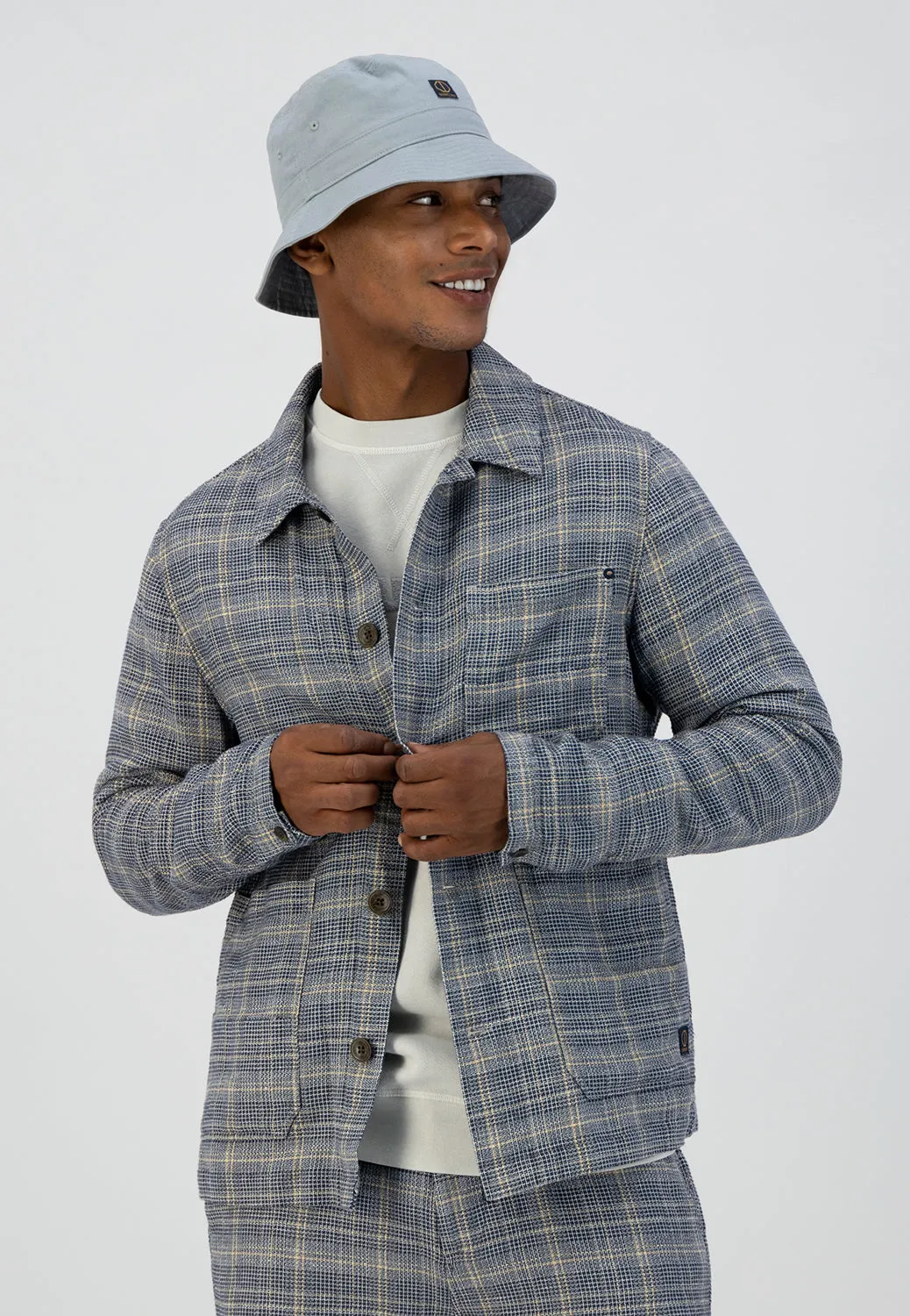 DSTREZZED FANCY CHECK RAILWAY JACKET 150012