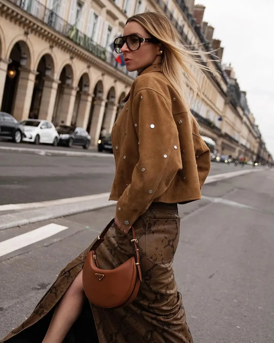 ELLEN | STUDDED SUEDE JACKET