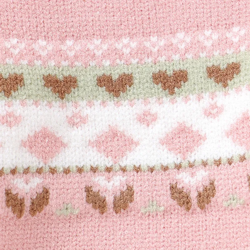Fashionable Knitted Sweater for Girls