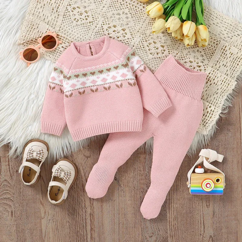 Fashionable Knitted Sweater for Girls