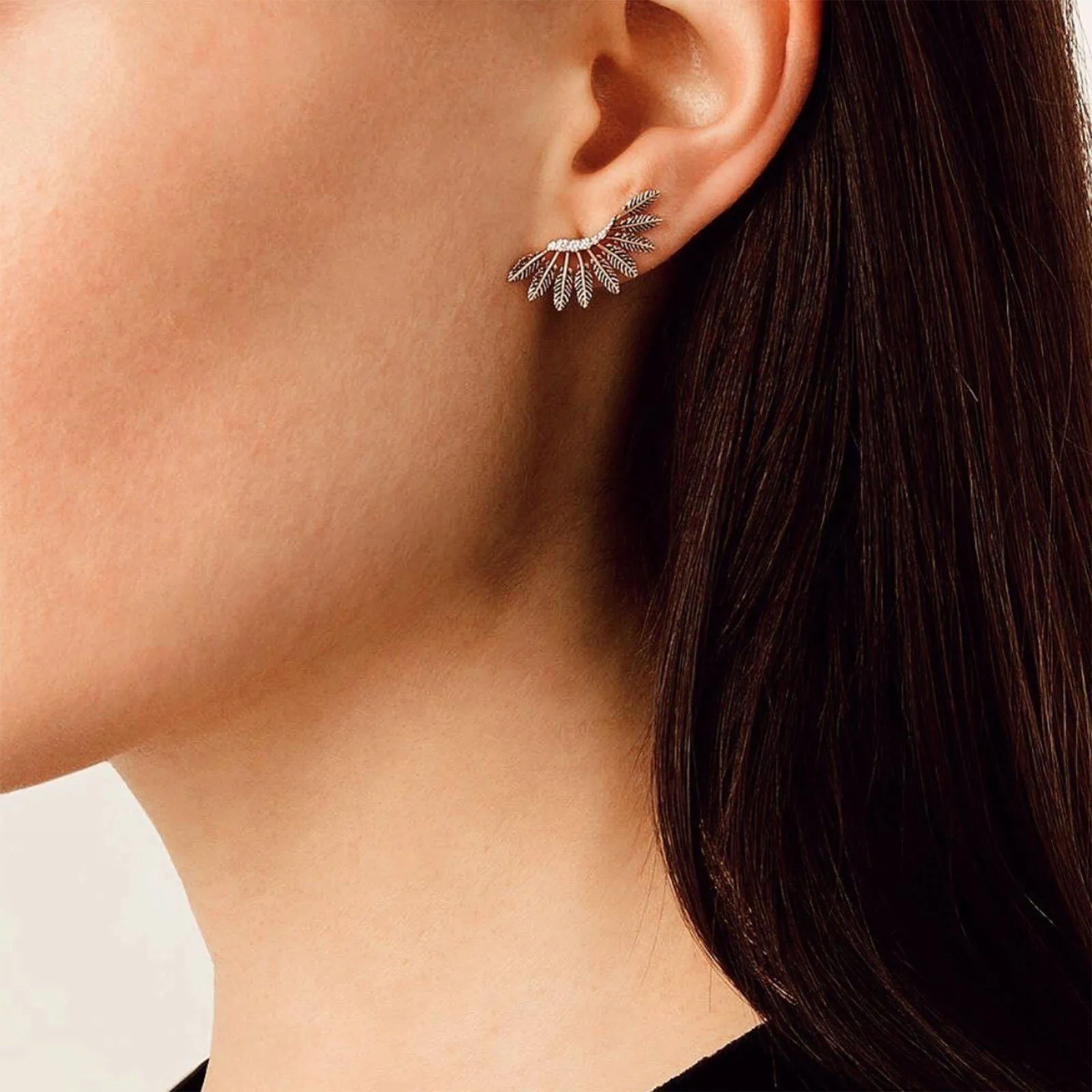Feather Arc Earring