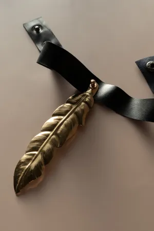 Feather Choker - Black