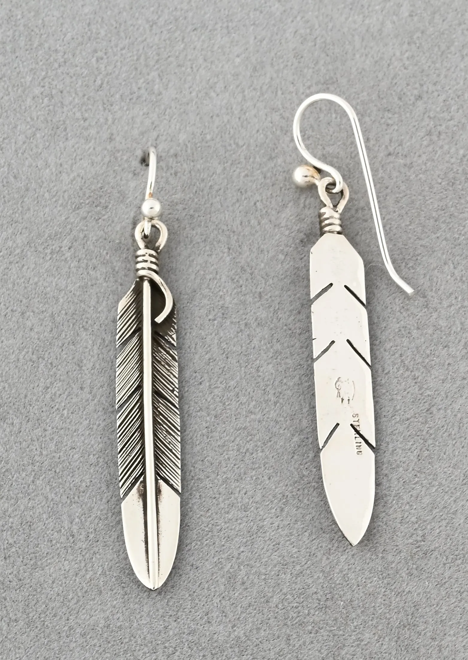 Feather Earrings by Raymond Coriz
