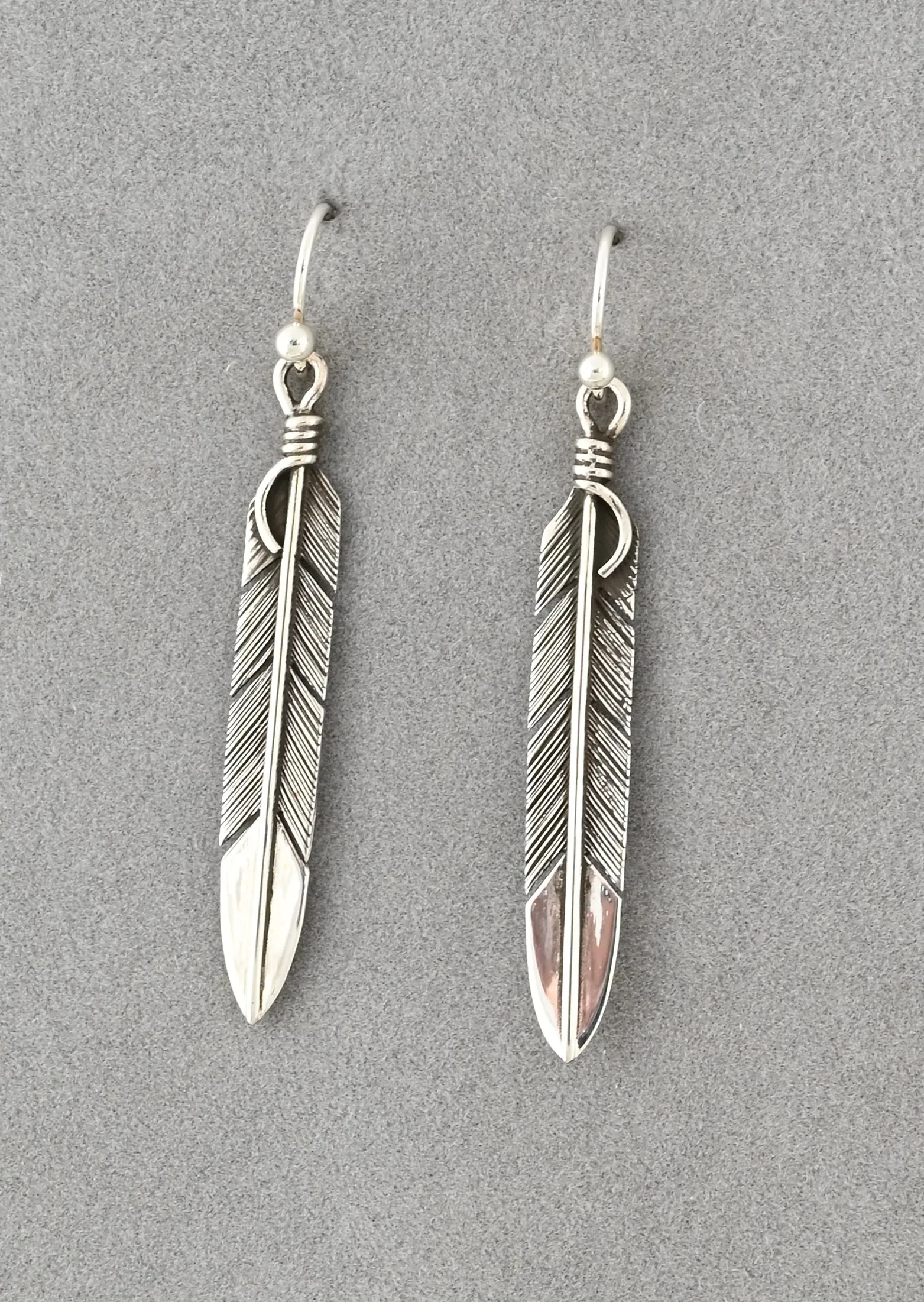 Feather Earrings by Raymond Coriz